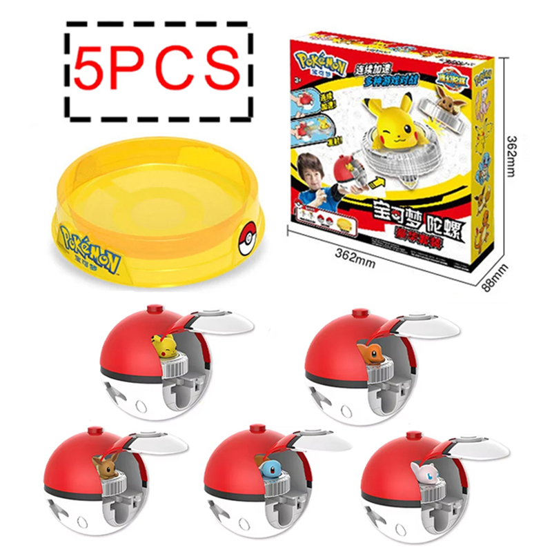 Spin Top Gyro Toy - Pokemon spinning top ball toy action