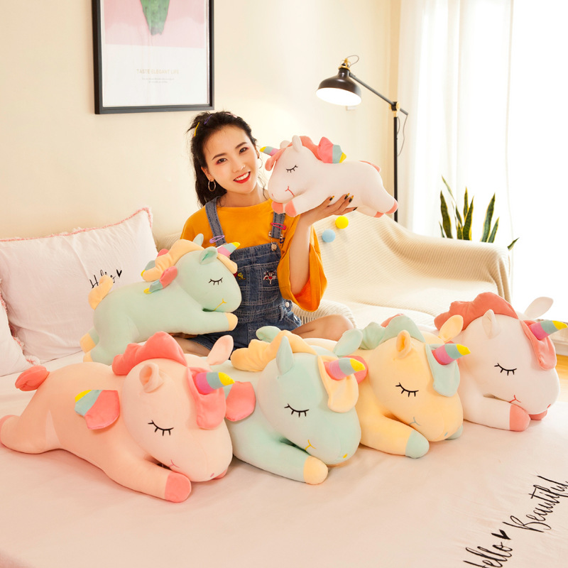 Unicorn Stuffed Toy - Cute Rainbow Angel Unicorn Pony Plush