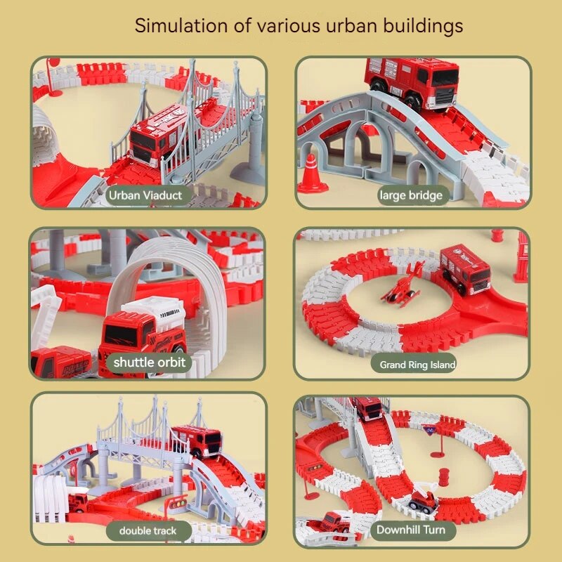 Fire Engine Track Assembling C - Sandbox Play Set recension och pris