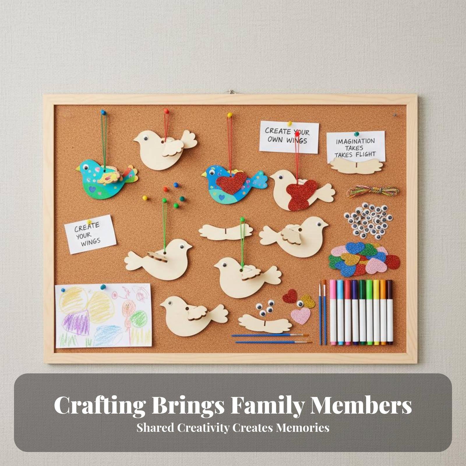 8 Pieces 3D Wooden Bird Craft  - Kid Toys And Craft recension och pris