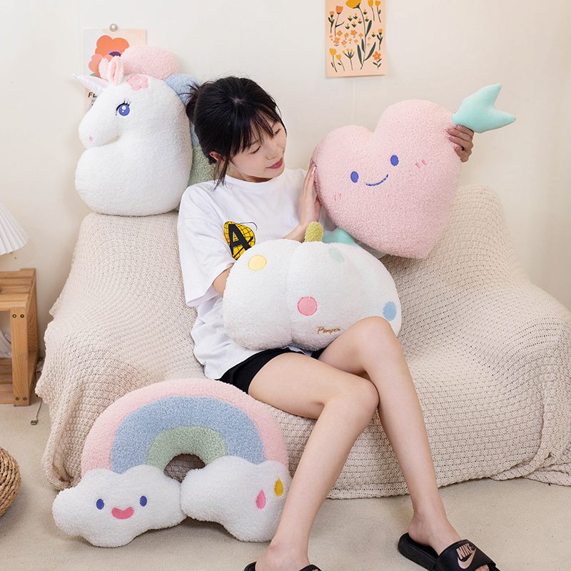 Soft Plush Rainbow Smile Pink  - Unicorn Stuffed Toy recension och pris