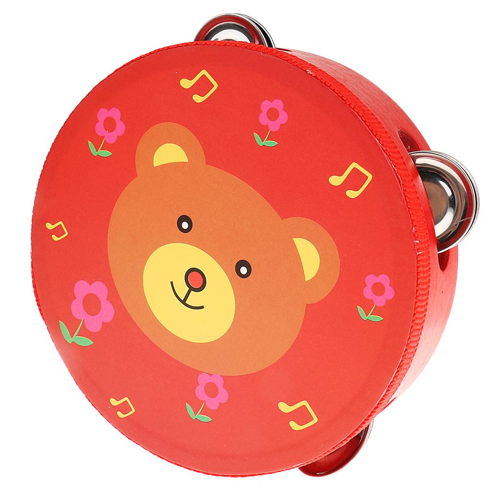Hand Bell Wooden Tambourine Pe - Kids Toys Learning recension och pris