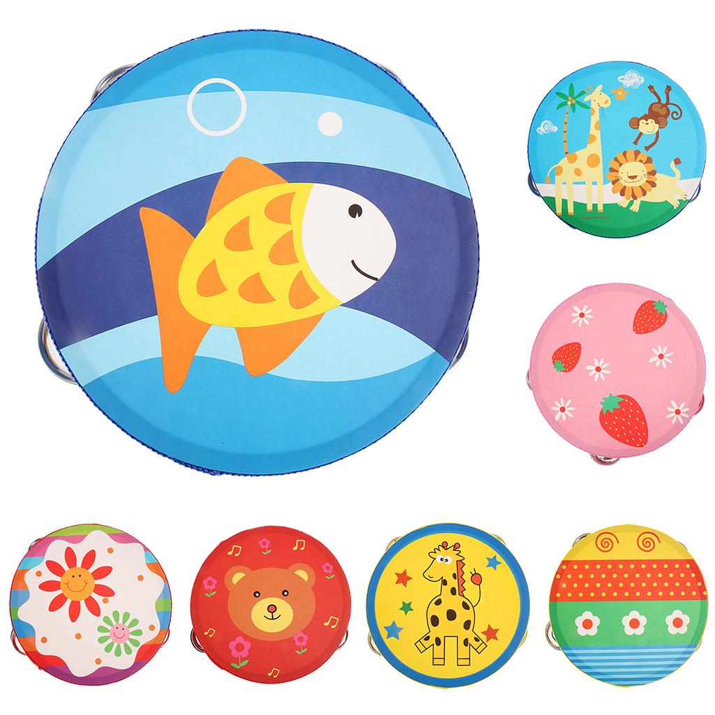 Hand Bell Wooden Tambourine Pe - Kids Toys Learning recension och pris