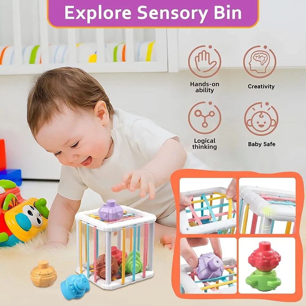 Rainbow Colorful Montessori Sh - Kids Toys Learning recension och pris