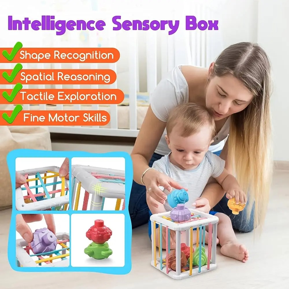 Rainbow Colorful Montessori Sh - Kids Toys Learning recension och pris