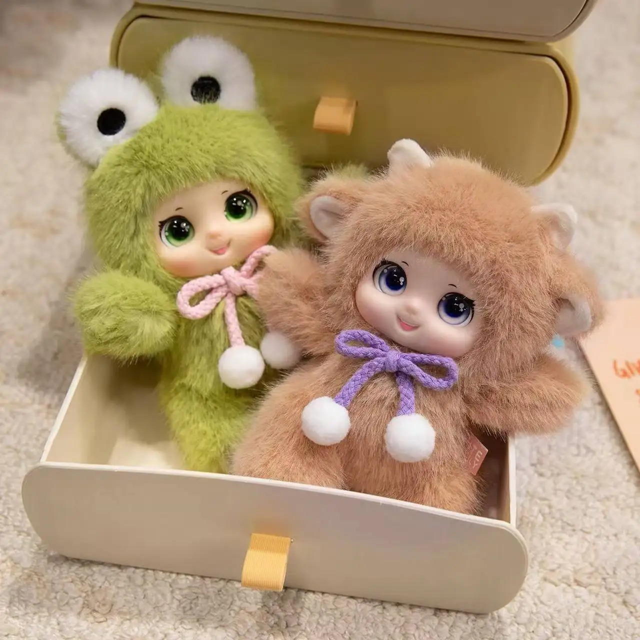 18cm /Kawaii Cute Animals Viny - Kids Toys Bag recension och pris