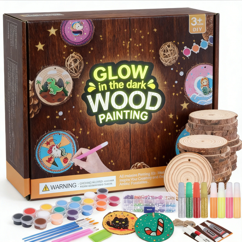 Kids Glow in Dark Wood Paintin - Kid Toys And Craft recension och pris