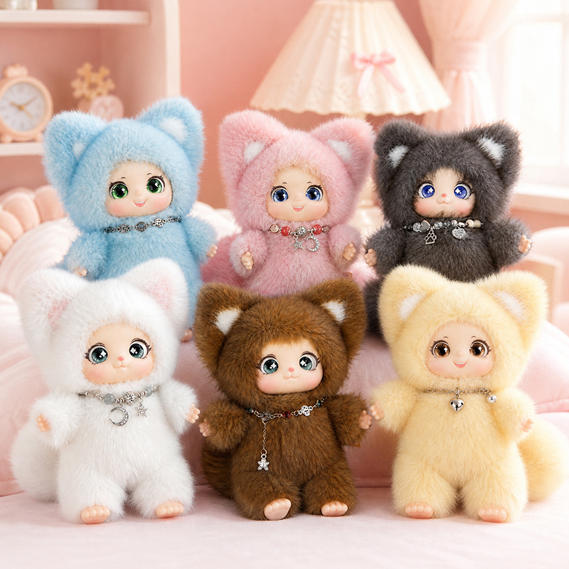 18cm New Cute Family Fox Plush - Kids Toys Bag recension och pris