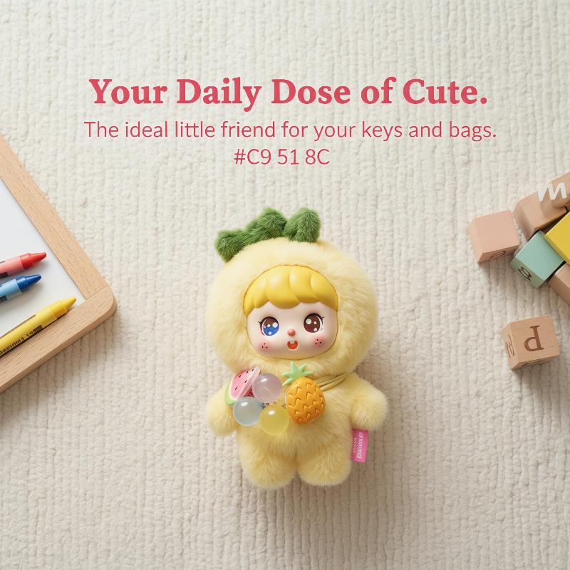 Cute Fruit Plush Doll Keychain - Kids Toys Bag recension och pris