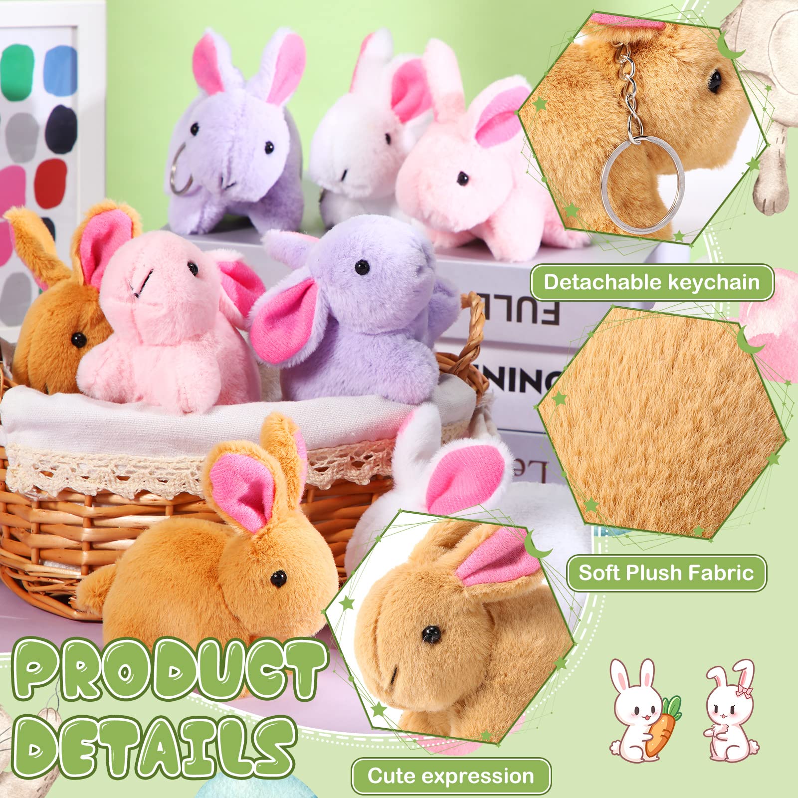 Bunny Stuffed Animal Bulk Mini - Unicorn Stuffed Toy recension och pris