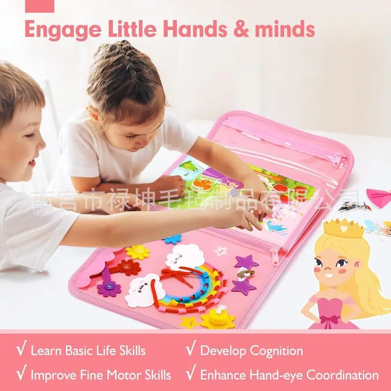 Princess Montessori Felt Busy  - Kids Toys Learning recension och pris