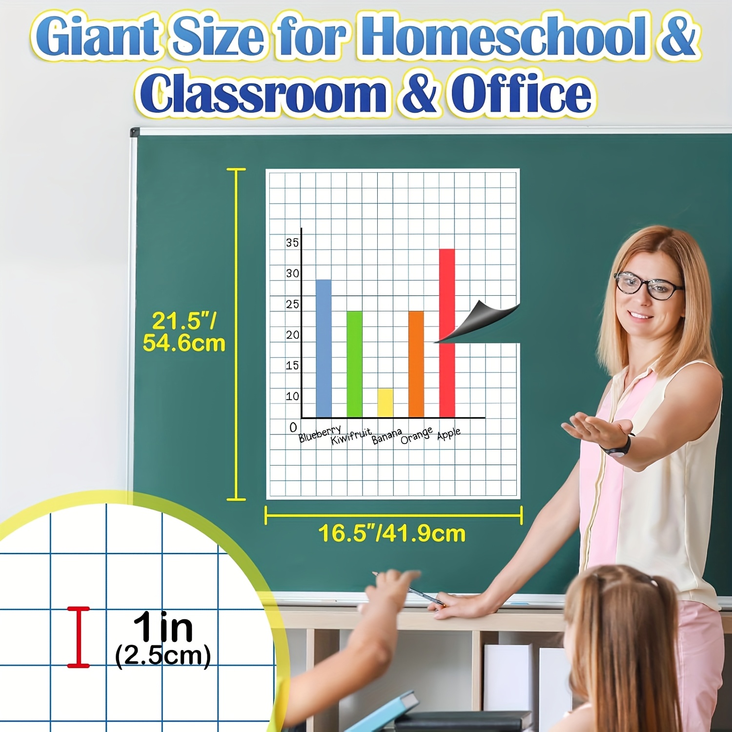 Large Magnetic Grid Writing Bo - Magnetic Drawing Board recension och pris