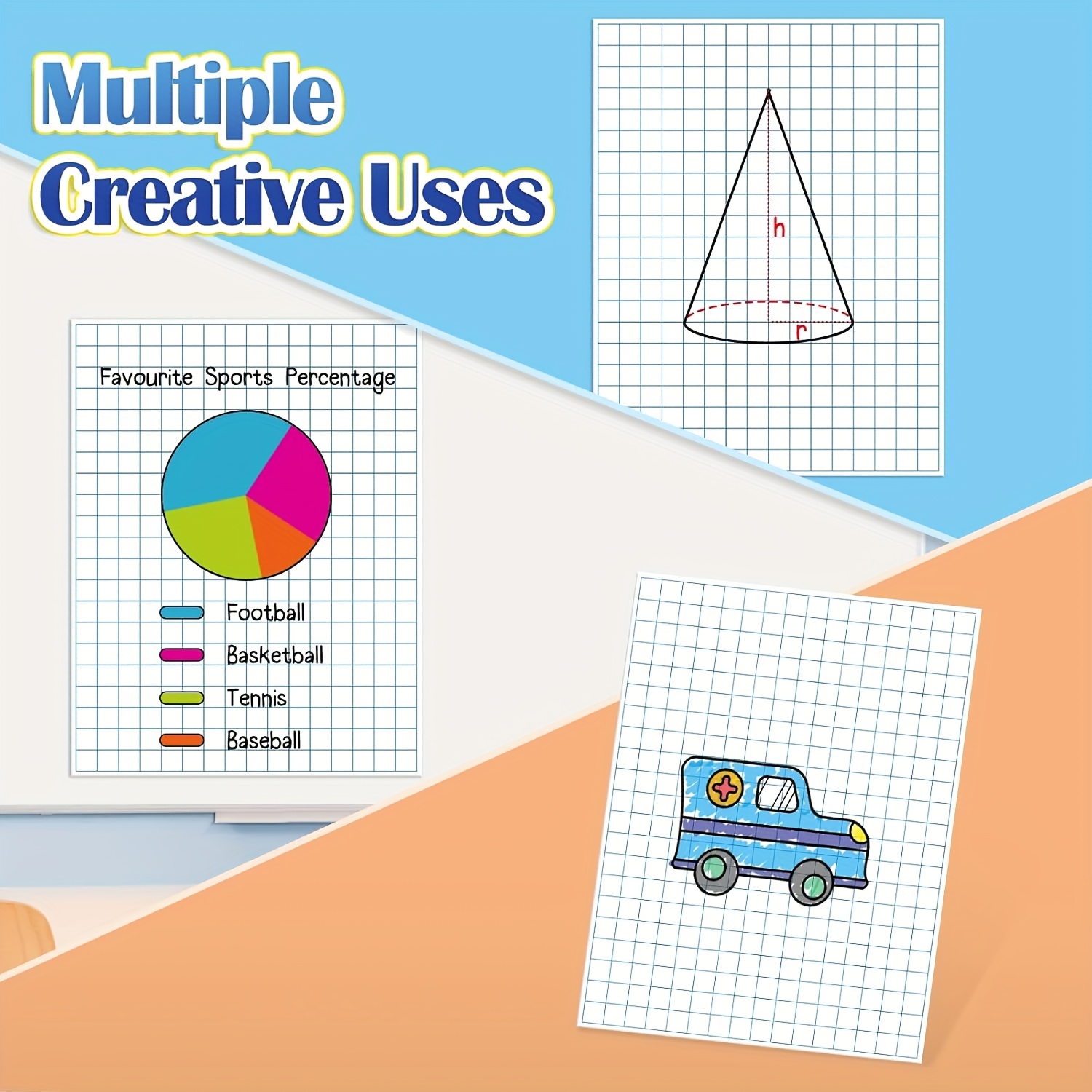 Large Magnetic Grid Writing Bo - Magnetic Drawing Board recension och pris