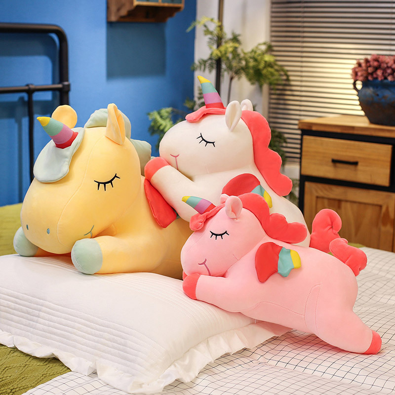 Cute Rainbow Angel Unicorn Pon - Unicorn Stuffed Toy recension och pris