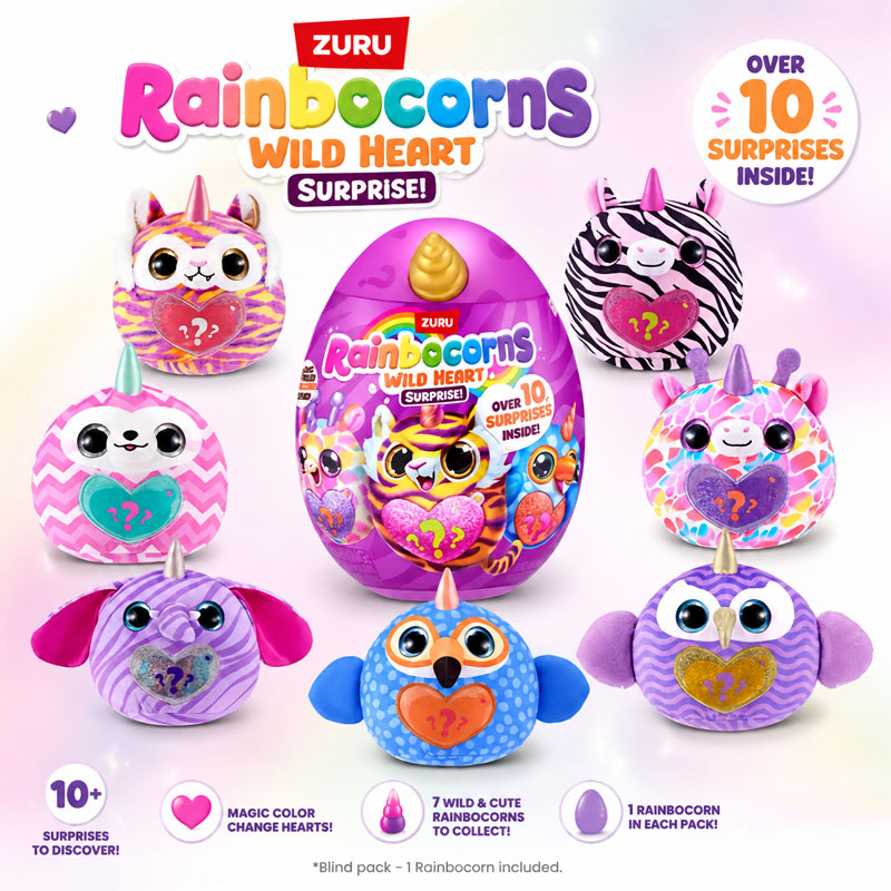 ZURU Rainocorns Wild Heart Sur - Unicorn Stuffed Toy recension och pris
