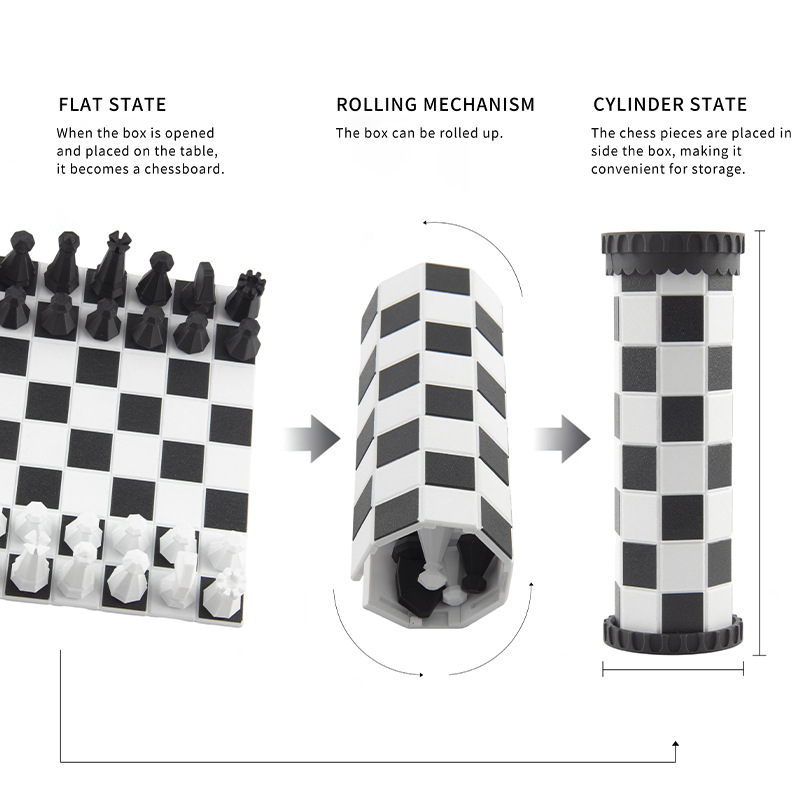 2 in 1 Portable Chess Game Set - Sandbox Play Set recension och pris